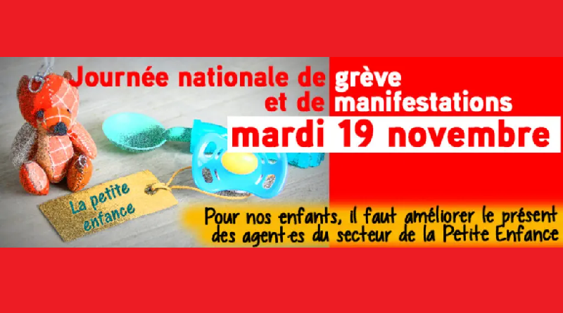 action 19 novembre 2024 petite enfance UD CGT 37