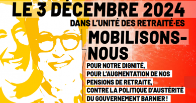 Action retraités du 3 décembre 2024 USR CGT 37