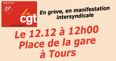 Action du 12 décembre 2024 UD CGT 37